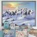 East Urban Home 'Horses in the Snow' - Picture Frame Graphic Art on Canvas Canvas, Cotton in White | 12 H x 20 W x 1 D in | Wayfair