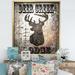 East Urban Home 'Lodge Deer Creek Lodge' Picture Frame Graphic Art on Canvas in Gray/White | 46 H x 36 W x 1.5 D in | Wayfair