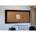 Lark Manor™ Linlin Wall Mounted Bulletin Board Wood/Cork in Black/Brown | 48 H x 24 W x 0.75 D in | Wayfair BRYS4038 32815856