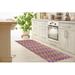 Purple;pink;blue 2'6" x 8' Kitchen Mat - Loon Peak® Pocola Kitchen Mat 0.08 x 96.0 W in green/indigo/orange/pink/redSynthetics | Wayfair