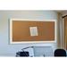 Lark Manor™ Linlin Wall Mounted Bulletin Board Wood/Cork in Brown/White | 42 H x 30 W in | Wayfair C59/24.5-36.5