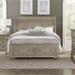 Canora Grey Leiston Low Profile Storage Sleigh Bed Wood in Gray | 57.25 H x 80.75 W x 93.5 D in | Wayfair 04B1D6046AF349A5956D1696A9E7504A