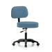 Orren Ellis Lippencott Height Adjustable Exam Stool w/ Basic Backrest Metal in White/Blue | 36 H x 24 W x 24 D in | Wayfair