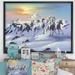East Urban Home 'Horses in the Snow' - Picture Frame Graphic Art on Canvas Canvas, Cotton in Gray/White | 36 H x 46 W x 1.5 D in | Wayfair