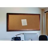 Lark Manor™ Linlin Wall Mounted Bulletin Board Wood/Cork in Brown/Yellow | 30 H x 30 W in | Wayfair C52/24.5-24.5