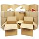 Moving Kit Pack 3-4 Bedroom PREMIUM - 32 Strong Packing Cardboard Removal Boxes, Large Roll of Bubble Wrap, Strong Brown Tape, 50 Sheets of Packing Paper, Black Marker Pen