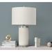 Everly Quinn The Hemlock 23.5" Table Lamp Linen/Concrete/Metal in Gray/White | 23.5 H x 14 W x 14 D in | Wayfair 10836C2B04004A6A9E691F133B5EAB77