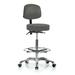 Orren Ellis Depok Drafting Chair Aluminum/Upholstered in Gray | 36.5 H x 24 W x 24 D in | Wayfair A1BE30A30C484083AC6ED6D19FF6089C