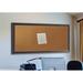 Lark Manor™ Linlin Wall Mounted Bulletin Board Wood/Cork in Brown/Gray | 66 H x 24 W in | Wayfair C41/18.5-60.5