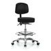 Orren Ellis Kley Height Adjustable Doctor Stool w/ Foot Ring Metal in Black | 42.75 H x 24 W x 24 D in | Wayfair 8AED378A30A84D57ACA650B7A6227B15