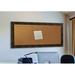 Lark Manor™ Linlin Brushed Classic Wall Mounted Bulletin Board Wood/Cork in Brown | 54 H x 0.75 D in | Wayfair C77/24.5-48.5