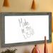 Lark Manor™ Barnwood Dry Erase Board Wood/Manufactured Wood in Gray/Brown | 54 H x 18 W x 0.75 D in | Wayfair W64/12.5-48.5