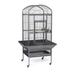 Tucker Murphy Pet™ Lucian 59.5" Steel Dome Top Floor Bird Cage w/ Wheels Steel in Gray | 59.5 H x 22 W x 24 D in | Wayfair 34521