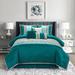House of Hampton® Hallum Comforter Set Polyester/Polyfill/Microfiber in Blue/Gray/Green | Queen Comforter + 6 Additional Pieces | Wayfair Juliana-Q
