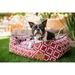 Tucker Murphy Pet™ Rosalie Moroccan Lounge Dog Bed Polyester/Cotton in Gray/Brown | 10 H x 44 W x 37 D in | Wayfair PY3012AXLF