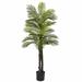 Charlton Home® 5.5ft. Double Robellini Palm Tree UV Resistant (Indoor/Outdoor) Silk/Plastic | 66 H x 38 W x 38 D in | Wayfair