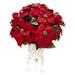 Charlton Home® Poinsettia Centerpiece in Planter Polyester/Faux Silk/Plastic/Fabric | 21 H x 18 W x 17 D in | Wayfair 1267