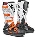 Sidi Crossfire 3 SRS Bottes Motocross, noir-blanc-orange, taille 44