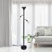 Elegant Designs Bronze 3-Light Torchiere Floor Lamp