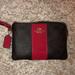 Coach Bags | Colorblock Signiture Coach Canvas Wristlet | Color: Brown/Red | Size: Small Wristlet