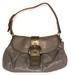 Coach Bags | Coach Gray Hobo Saddle Bag W/ Silver Trim | Color: Gray/Silver | Size: Os