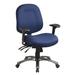 Symple Stuff Barrios Task Chair Upholstered/Metal in Blue/Black | 40.25 H x 28 W x 25 D in | Wayfair E3A0FD7A03554E57AB9C605C28F96930