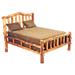 Millwood Pines Latimore Solid Wood Platform Bed Wood in Yellow/Brown | 62 H x 86 D in | Wayfair F702BC7A87FD4C11B81F16A8AEBEBB28