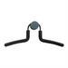 Rebrilliant Fremantle Metal Non-Slip Hanger w/ Rubber Coating & Knob Set for Dress/Shirt/Sweater Plastic/Metal in Black | 7.25 H x 17 W in | Wayfair