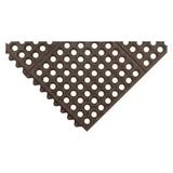 NOTRAX 501S0033BL Interlocking Drainage Mat Tile, 3 Ft W x 3 Ft L, 1/2 In Thick