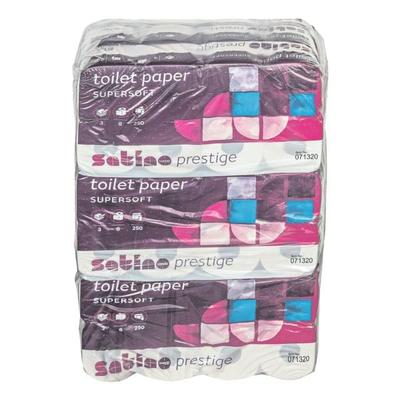 satino prestige Toilettenpapier 3-lagig - 72 Rollen weiß
