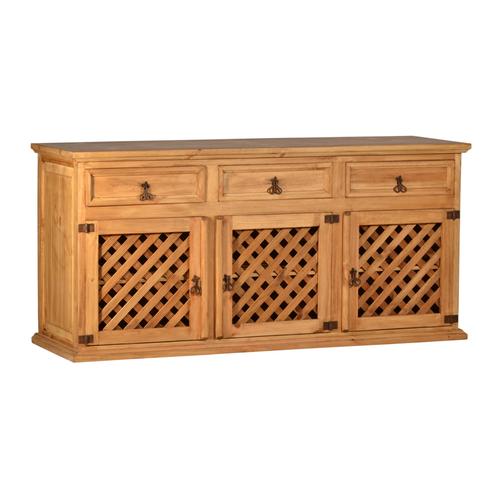 MiaMöbel Mexico Sideboard Massivholz Pinie Landhaus Mexiko Möbel Mexikanisch