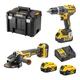 Pack 2 outils 18V XR (DCD796 + DCG405) + 2 batteries 5Ah + chargeur + coffret T-STAK - DEWALT - DCK2080P2T-QW