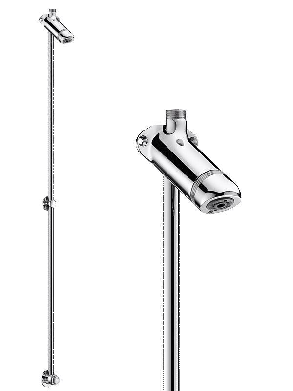 Ensemble de douche temporisé SPORTING mural en applique DELABIE 714000