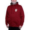 Men's Franchise Club Crimson Indiana Hoosiers Avalanche Sherpa-Lined Fleece Full-Zip Jacket