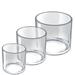 Azar Displays 4", 5", 6" Dia. Deluxe Clear Acrylic Cylinder Bin Set for Counter Plastic | 6 H x 6 W x 6 D in | Wayfair 556333-SET