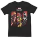 Men's Marvel Legends Series Iron Man Wolverine Spider-Man Box Up Graphic Tee, Size: Small, Black