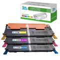 InkJello Compatible Toner Cartridge Replacement for Samsung CLP-360 CLP-365 CLP-365W CLX-3300 CLX-3305 CLX-3305FN CLX-3305FW CLX-3305W Xpress SL-C410W SL-C460FW SL-C460W CLT-406S (C/M/Y, 3-Pack)