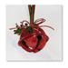 The Holiday Aisle® Red bell - Painting Print on Canvas Canvas | 12 H x 12 W x 1.3 D in | Wayfair THDA2166 45522599