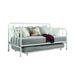 Bungalow Rose Spinde Design Twin Daybed w/ Trundle, Metal in White | 42 H x 40.45 W x 79.75 D in | Wayfair D0F64C333E4D40998A5CACD5D36FF3C2