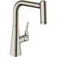 Hansgrohe - Robinet de cuisine avec douchette Metris M71 220 sBox 2 jets aspect acier inox - aspect