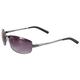 FCUK FCS036 Dark Gunmetal Dark Gunmetal FCS036 Rectangle Sunglasses Lens Category 2 Size 60mm