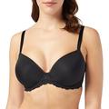 Calvin Klein Women's Push-up T-Shirt Bra-Seductive Comfort Non-Padded Wired, Black (Black 001), 32DD (Size: DD32)