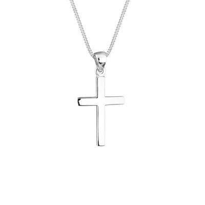 Elli - Kreuz Symbol Kommunion Konfirmation 925 Silber Ketten 1 ct Damen (39.99 € / 1 ct)