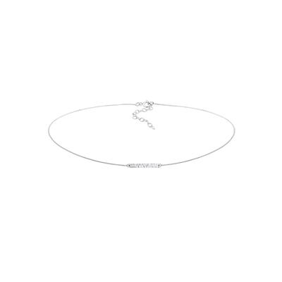 Elli - Choker Basic Geo Blogger Gehämmert 925 Silber Ketten 1 ct Damen (39.99 € / 1 ct)