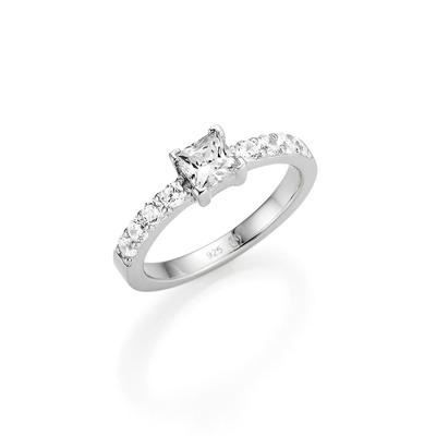 Giorgio Martello Milano - Ring Zirkonia, Silber 925 Ringe 1 ct Silber Damen (64.99 € / 1 ct)