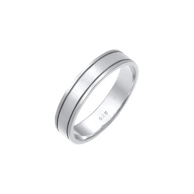 Elli PREMIUM - Elli PREMIUM Ring Paarring Bandring Trauring Hochzeit 925 Silber Ringe 1 ct Damen