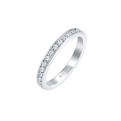 Elli - Glamourös Kristalle 925 Sterling Silber Ringe 1 ct Damen