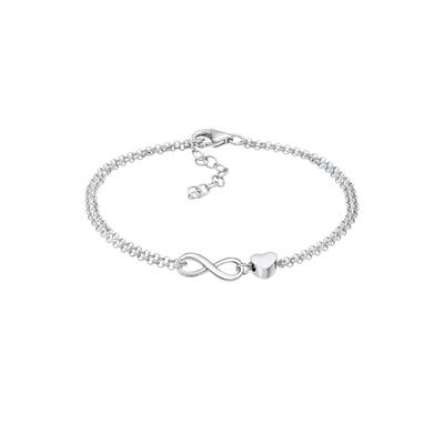 Elli - Neu Herz Liebe Unendlichkeit Infinity 925 Silber Armbänder & Armreife 1 ct Damen