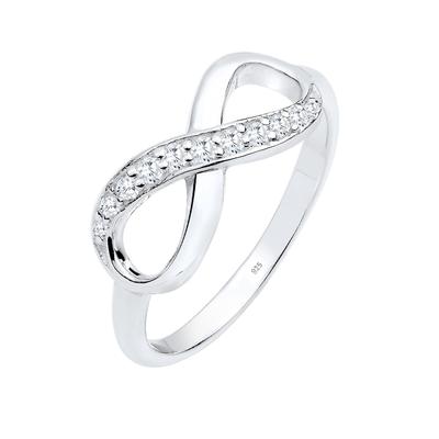 Elli Infinity Zirkonia Eye Catcher 925 Sterling Silber 58 Damen