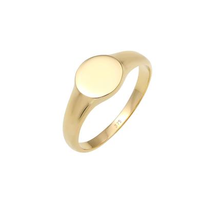 Elli PREMIUM - Siegelring Royal Geo Basic Stilvoll 375 Gelbgold Ringe 1 ct Damen (279.99 € / 1 ct)